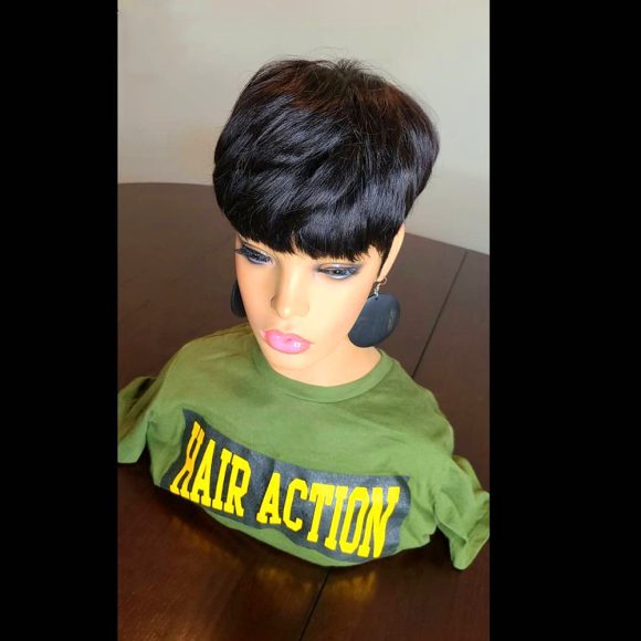 Wigs Female European And American Wig Short Hair Wig Short Straight Hair Bob Hair Wig - Image 3