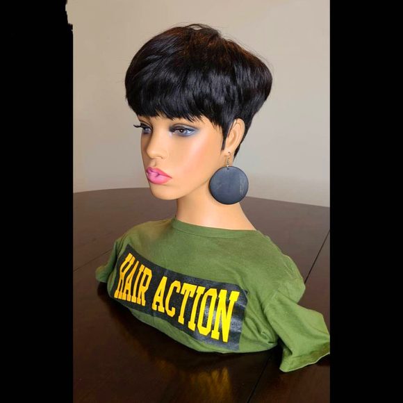 Wigs Female European And American Wig Short Hair Wig Short Straight Hair Bob Hair Wig - Image 2
