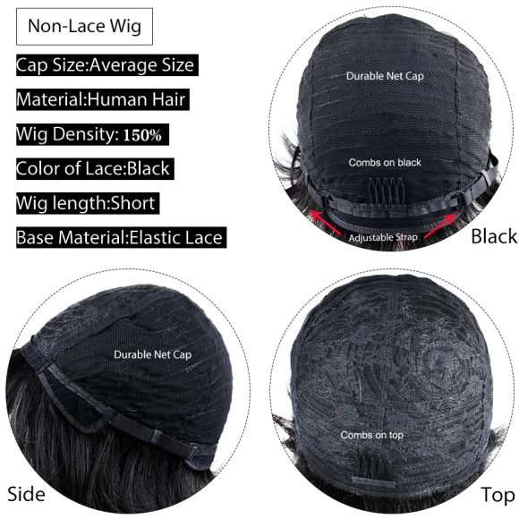 Wigs Female European And American Wig Short Hair Wig Short Straight Hair Bob Hair Wig - Image 4