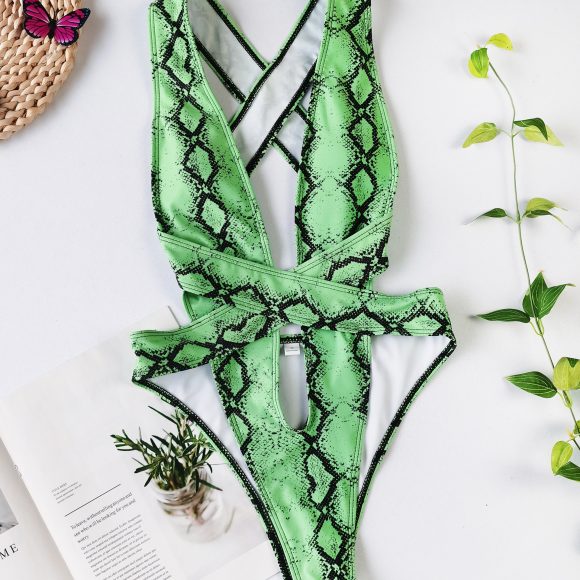 One  Piece Bandage Swimsuit Sexy Bikini - Image 10