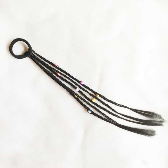 Festive Performance Colorful Bead Twist Braid - Image 2
