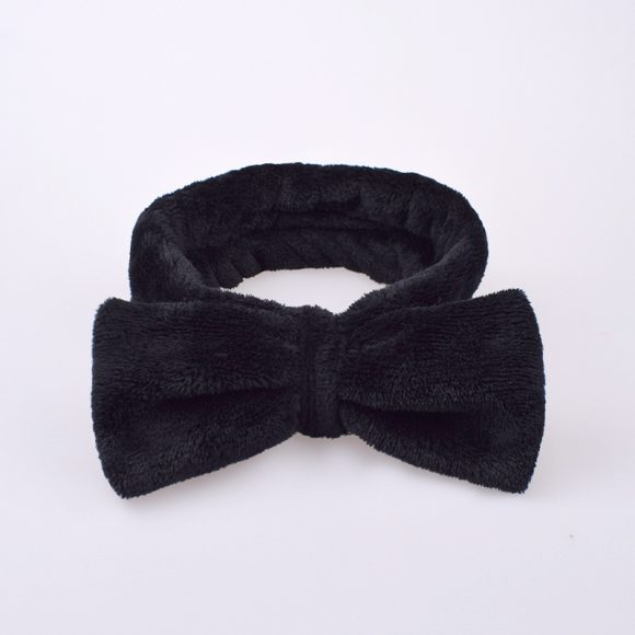 Coral velvet butterfly end hair band - Image 2