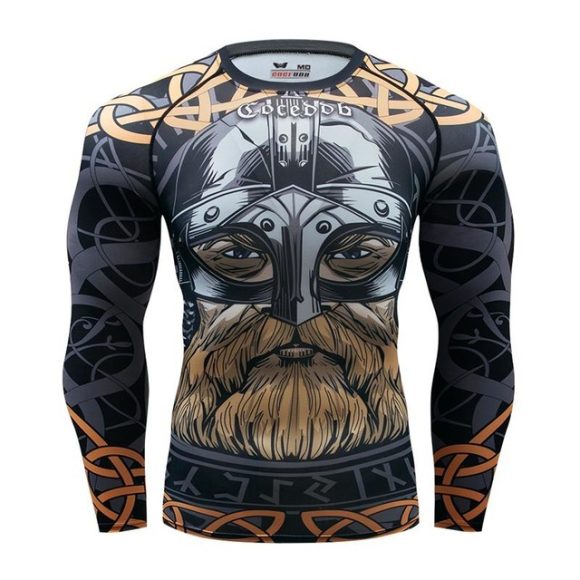 Mens Tracksuit Set D Animal Compression T-Shirt Pants Skin - Image 10