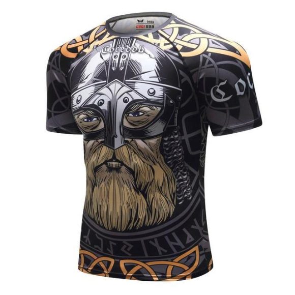 Mens Tracksuit Set D Animal Compression T-Shirt Pants Skin - Image 8
