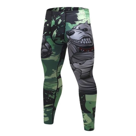 Mens Tracksuit Set D Animal Compression T-Shirt Pants Skin - Image 6