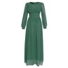 Muslim Women's Clothing Long Sleeve Chiffon Dress - Image 2