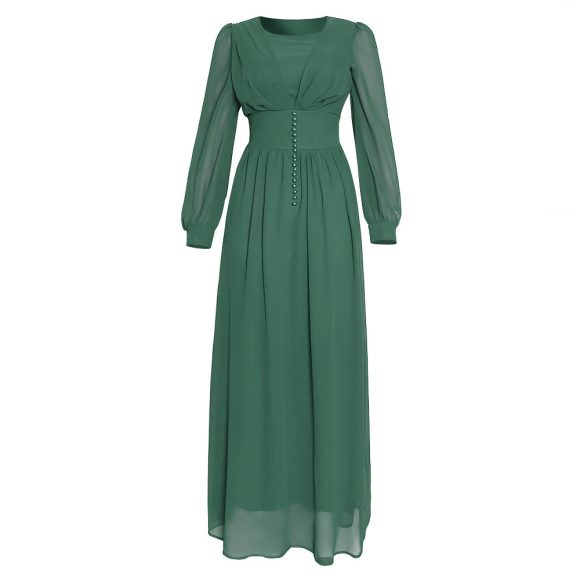 Muslim Women's Clothing Long Sleeve Chiffon Dress - Image 2