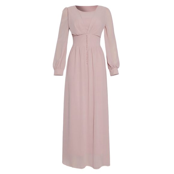 Muslim Women's Clothing Long Sleeve Chiffon Dress - Image 6