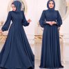 Muslim Women's Clothing Long Sleeve Chiffon Dress - Image 3