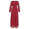 Muslim Women's Clothing Long Sleeve Chiffon Dress - Image 4