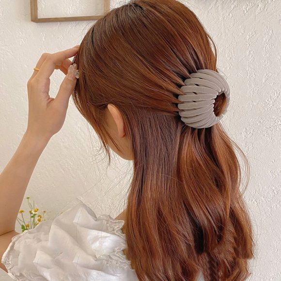 Women Hollow Hair Circle High Horsetail Artifact Fixed Coiler Hairpin Horsetail Headdress Fashion Hair Accessories - Image 4