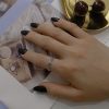 S925 Sterling Silver Hollow Flower Ring Fashionable Simple Adjustable Diamond Ring - Image 4