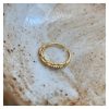 S925 Sterling Silver Hollow Flower Ring Fashionable Simple Adjustable Diamond Ring - Image 3