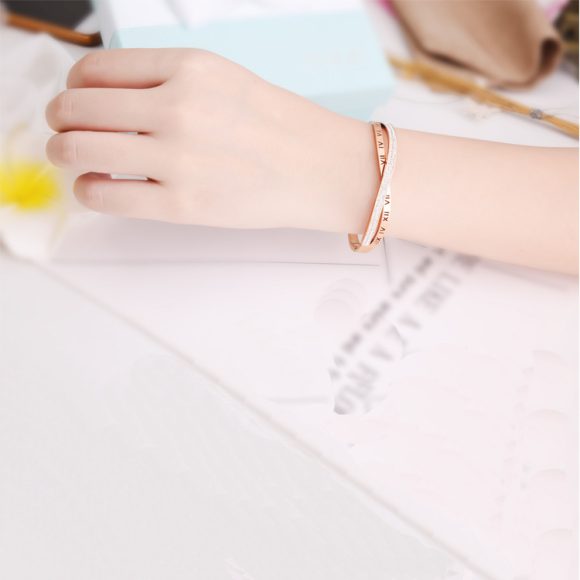 Women's Hot Style Roman Word Diamond Bracelet - Image 2