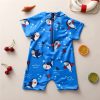 New Boys' Short-sleeved Blue Shark One-piece Romper - Image 4