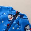 New Boys' Short-sleeved Blue Shark One-piece Romper - Image 5