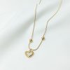 Shell White Fritillary Peach Heart Love Bracelet Pullable Bead Adjustable Jewelry - Image 5