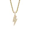 Hot Selling Lightning Hip Hop Pendant Micro-inlaid Zircon Hip Hop Fashion Trendy Hip Hop Jewelry - Image 7