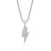 Hot Selling Lightning Hip Hop Pendant Micro-inlaid Zircon Hip Hop Fashion Trendy Hip Hop Jewelry - Image 3