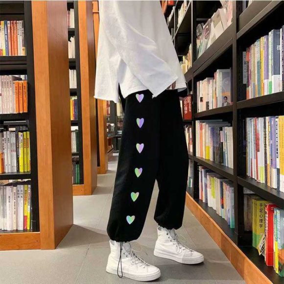 New Love High Waist Drawstring Pants Loose Drawstring - Image 5