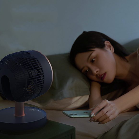 Emmett New Folding Telescopic Air Circulation Fan Household Floor Fan Electric Fan Convection Fan - Image 3