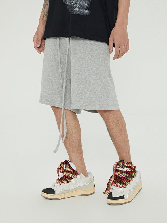 Short Terry Sweatpants Trendy Brand Loose All-Match Sports Shorts Drawstring Five Points Pants - Image 4