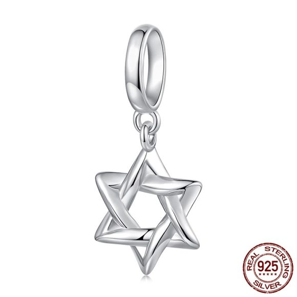 Six-pointed Star Pendant Diy Bracelet String Beads Scattered Beads - Image 3