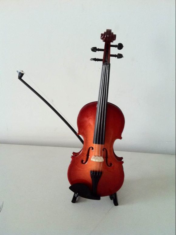 Violin Model Mini Violin Miniature Violin Crafts Ornaments Studio Photography Photo Props - Image 2