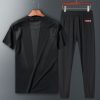 Two-piece short-sleeved sportswear T-shirt trousers set - Image 3