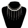 Pearl Tassel Fun Design Double-layer Retro Necklace Women's Accessories - Image 4