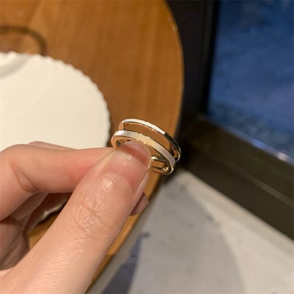 Women's Fritillaria Double Plain Ring - Image 5