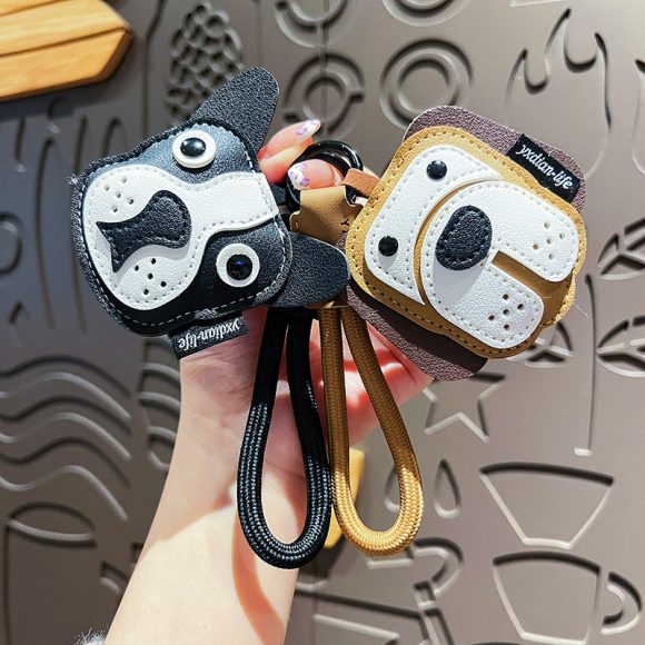 Creative Leather Puppy Key Chain Cute Cartoon