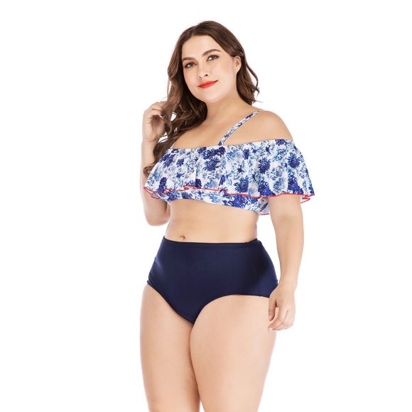 Women's printed plus size swimsuit - Image 5