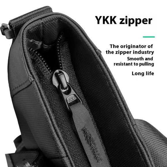 Men's Large Capacity Layered Shoulder Messenger Bag - Image 7