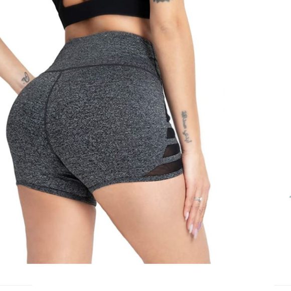 Woman Net Red Peach Hip Yoga Pants - Image 3