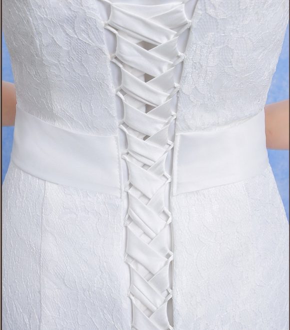 Wholesale new bride wedding fashion lace fishtail skirt Slim Skinny tail wedding dress D92 - Image 5