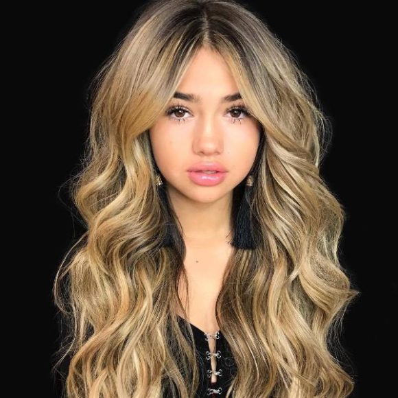 Women's Mixed Color Mid-length Synthetic Wigs Rose Net Wig - Image 4