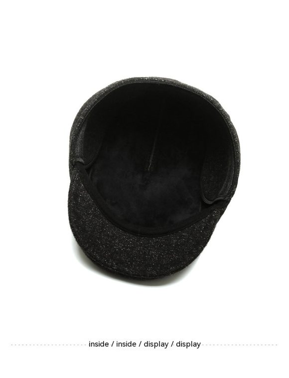 Outdoor Cycling Warm Short Brim Beret Middle-aged And Elderly Men Ear Protection Advance Hats - Image 9