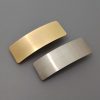 Brushed Metal Barrettes European American Simple Versatile Temperament Ins Fashion Normcore Style Ponytail Clip - Image 2