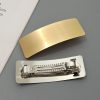 Brushed Metal Barrettes European American Simple Versatile Temperament Ins Fashion Normcore Style Ponytail Clip - Image 10