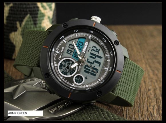 Waterproof Double Display Watch Outdoor Sports Student Double Time Calendar Chronograph Electronic Watch - Image 10