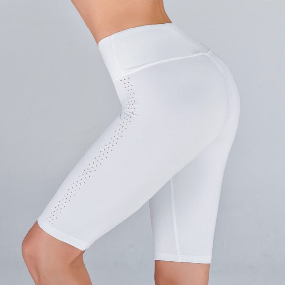 Hollow Breathable Slim Hip Yoga Shorts - Image 2