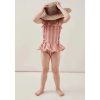 Children's Swimwear Ins Explosion Models Girls Siamese  Striped Princess Wind Lace Swimsuit - Image 3