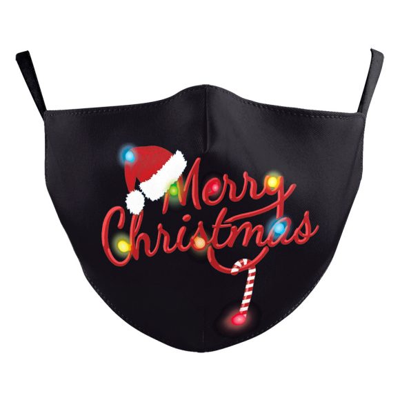 Christmas Light Shadow Digital Printing Double-layer Dust Mask - Image 10