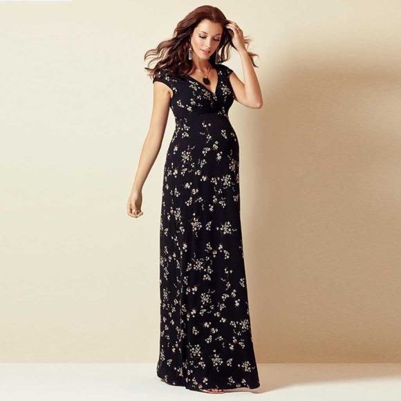 Printed Slim Thin Floral Chiffon Dress - Image 8