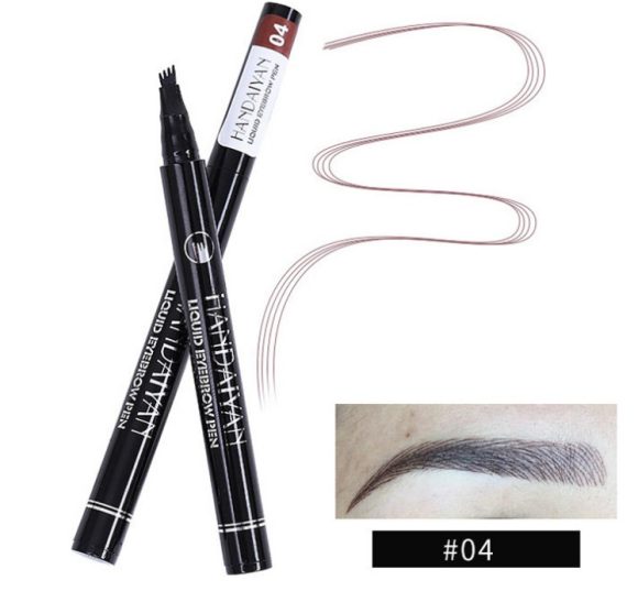 Microblading Eyebrow Pencil Waterproof Fork Tip Tattoo Pen Tinted Fine Sketch Eye Brow Pencils Long Lasting Eyebrows - Image 4