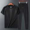 Two-piece short-sleeved sportswear T-shirt trousers set - Image 5