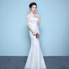 Wholesale wedding dress bride wedding dress factory direct fishtail wedding dress waist fishtail wedding Qi word shoulder