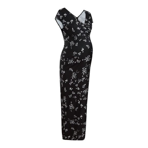 Printed Slim Thin Floral Chiffon Dress - Image 5