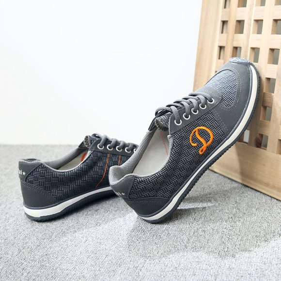Spring And Autumn Cotton Linen Canvas Outdoor Casual Walking Running Men's Shoes - Image 2